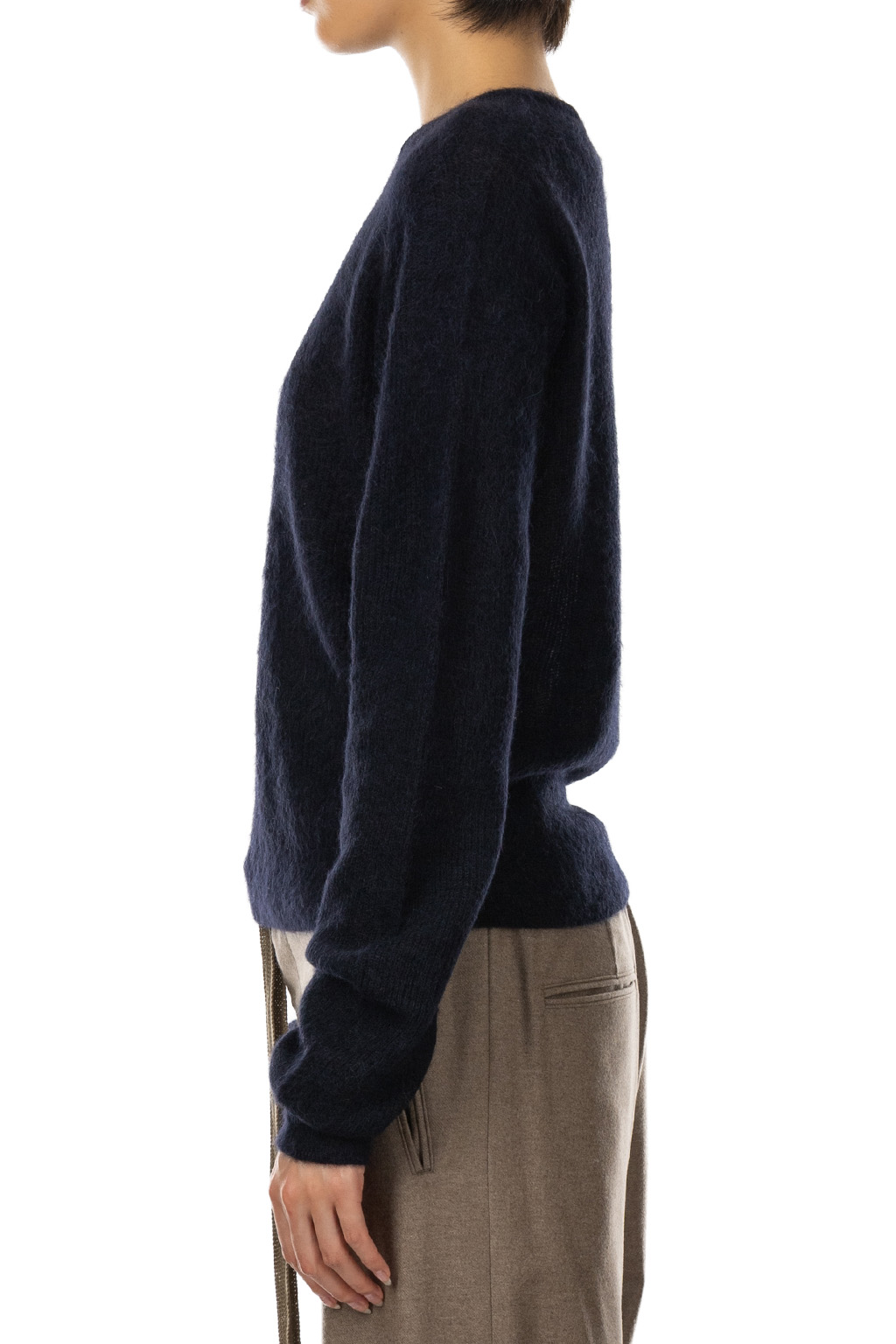 AURALEE - Baby Suri Alpaca Sheer Knit P/O - Navy