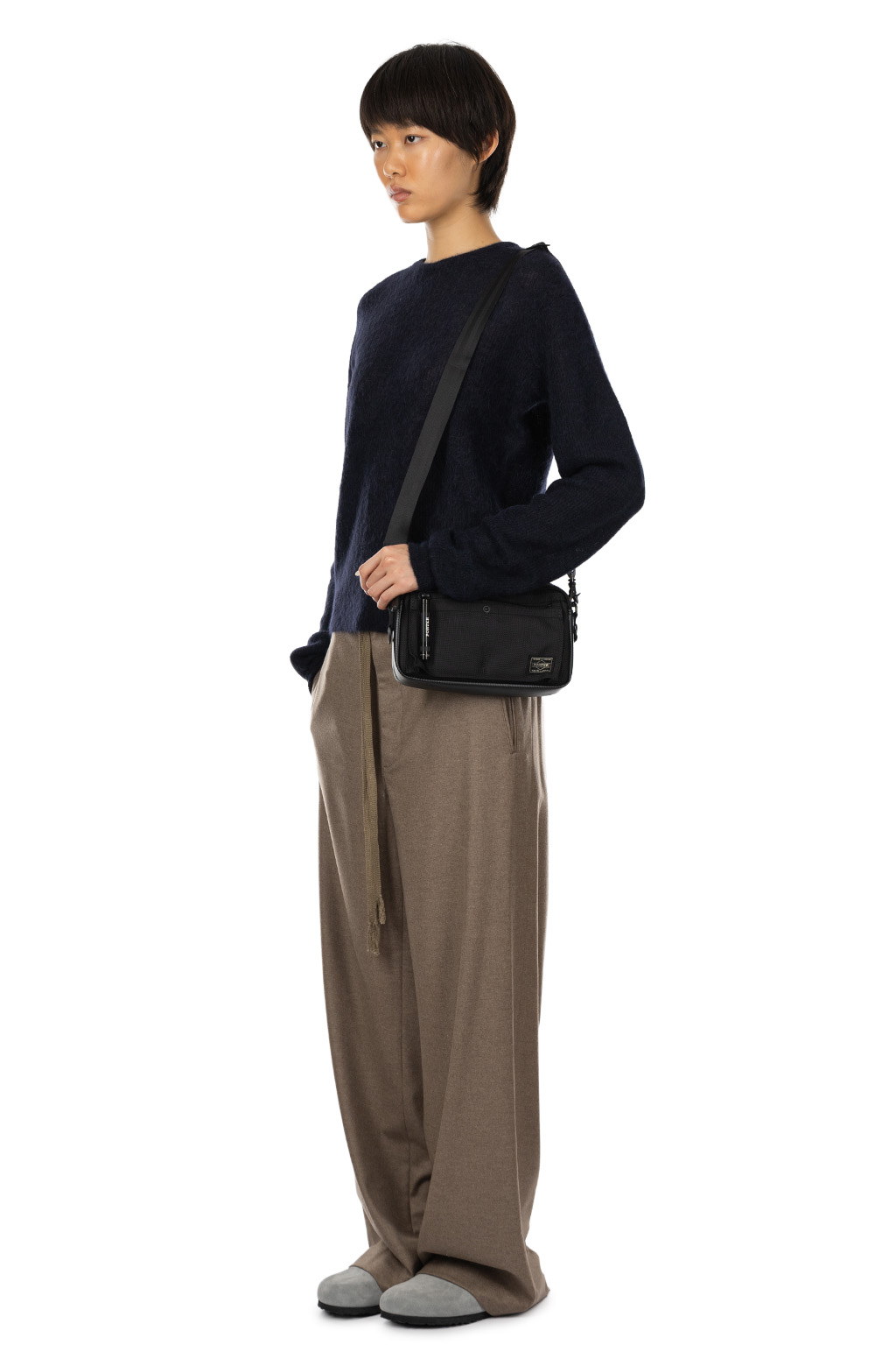 AURALEE - Baby Suri Alpaca Sheer Knit P/O - Navy