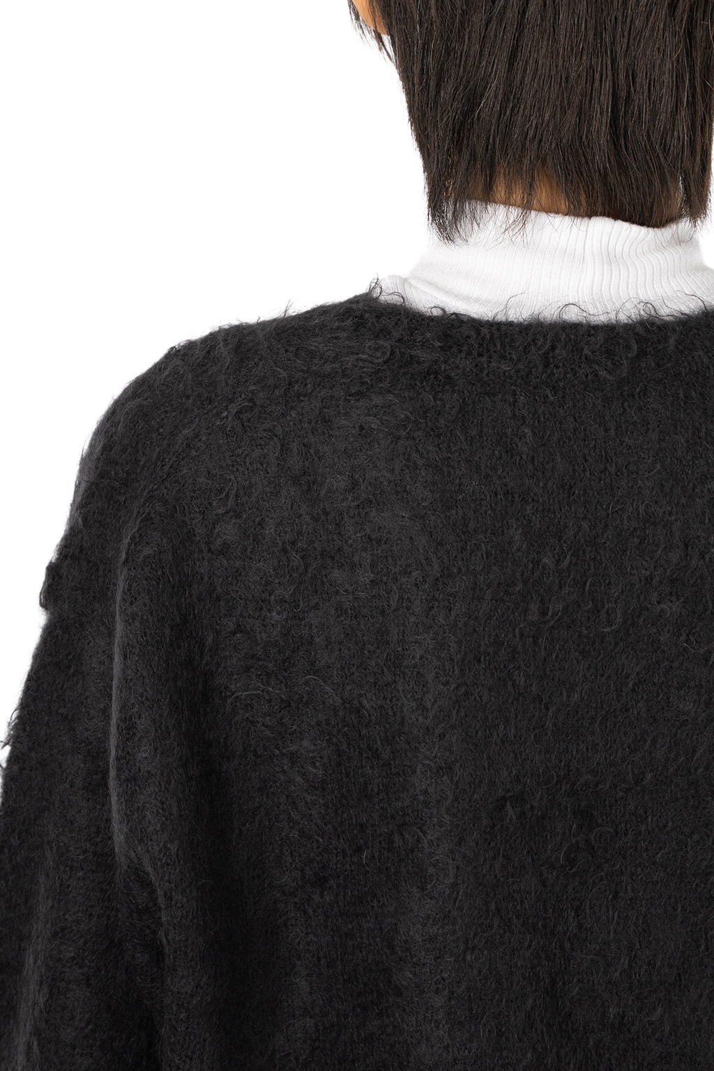 AURALEE - Brushed Super Kid Mohair Knit Pullover - Ink Black