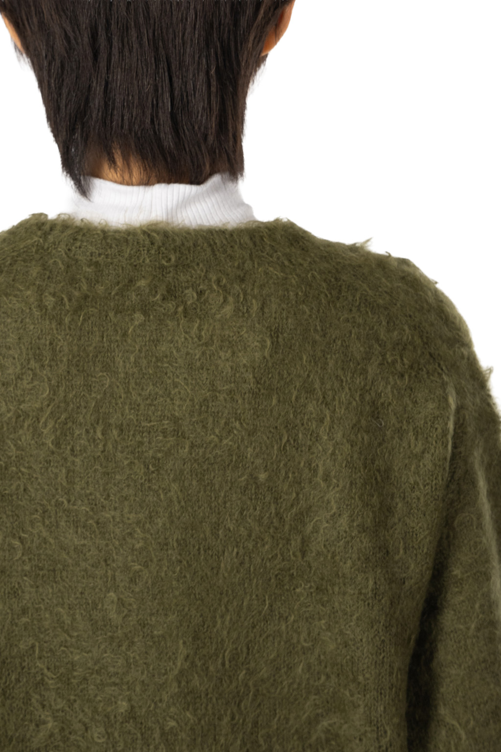 AURALEE - Brushed Super Kid Mohair Knit Pullover - Olive
