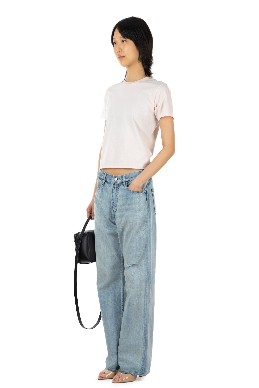 AURALEE - Faded Selvedge Light Denim Pants - Light Indigo