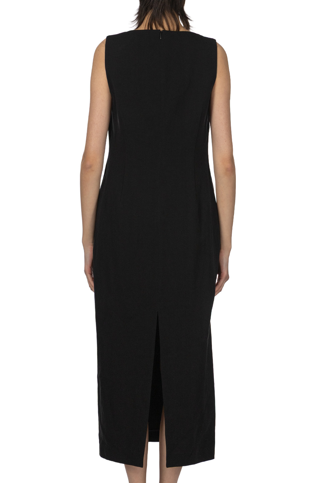 AURALEE - Hard Twist Cotton Linen Garardine Dress - Black