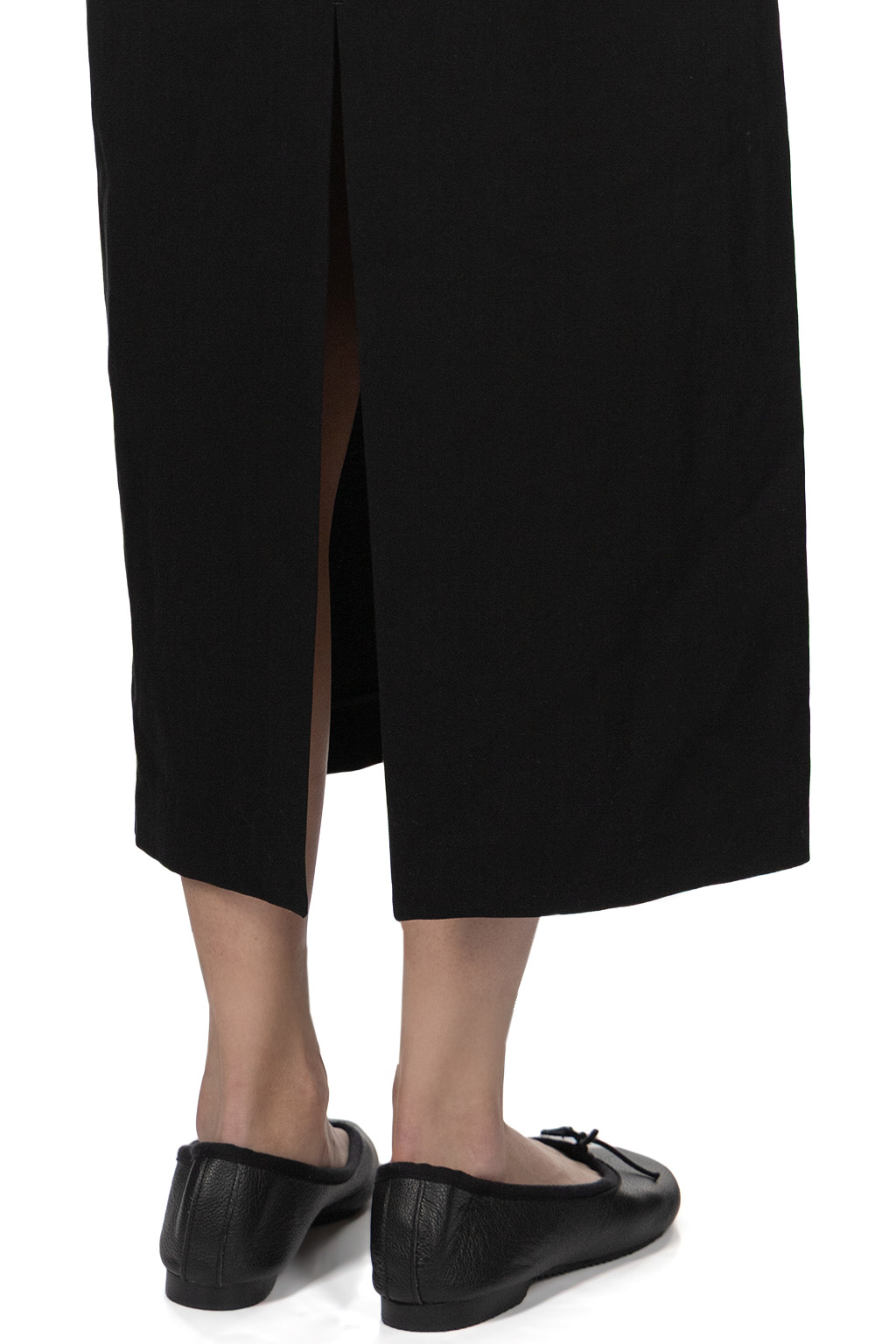 AURALEE - Hard Twist Cotton Linen Garardine Dress - Black