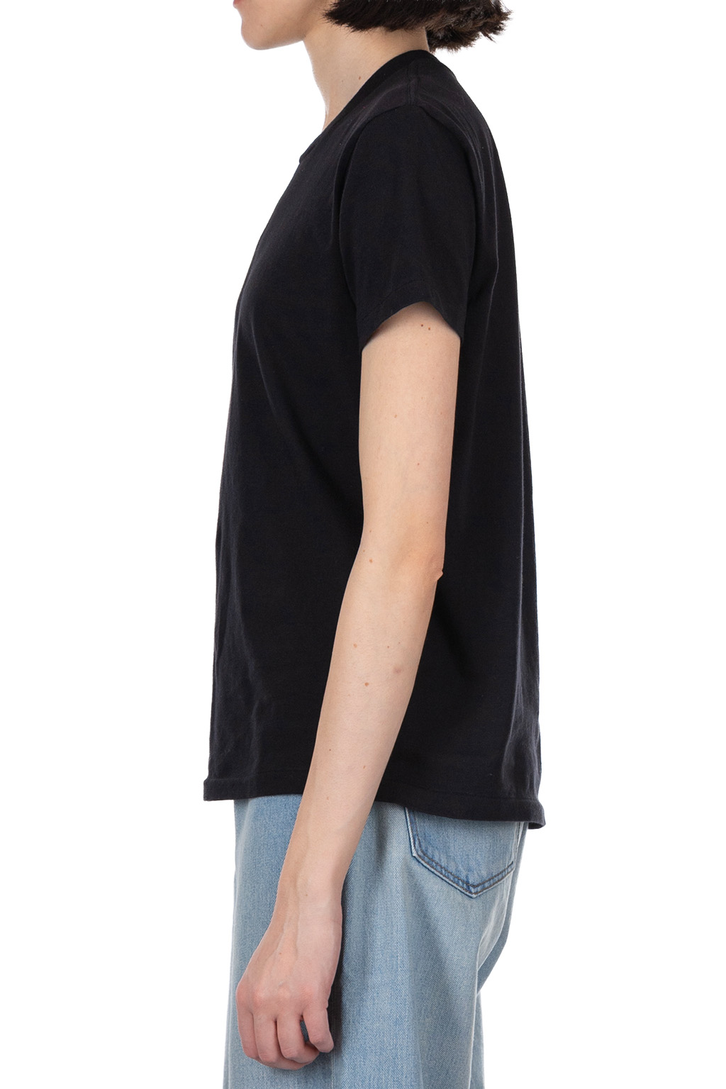 AURALEE - Seamless Crew Neck Tee - Black