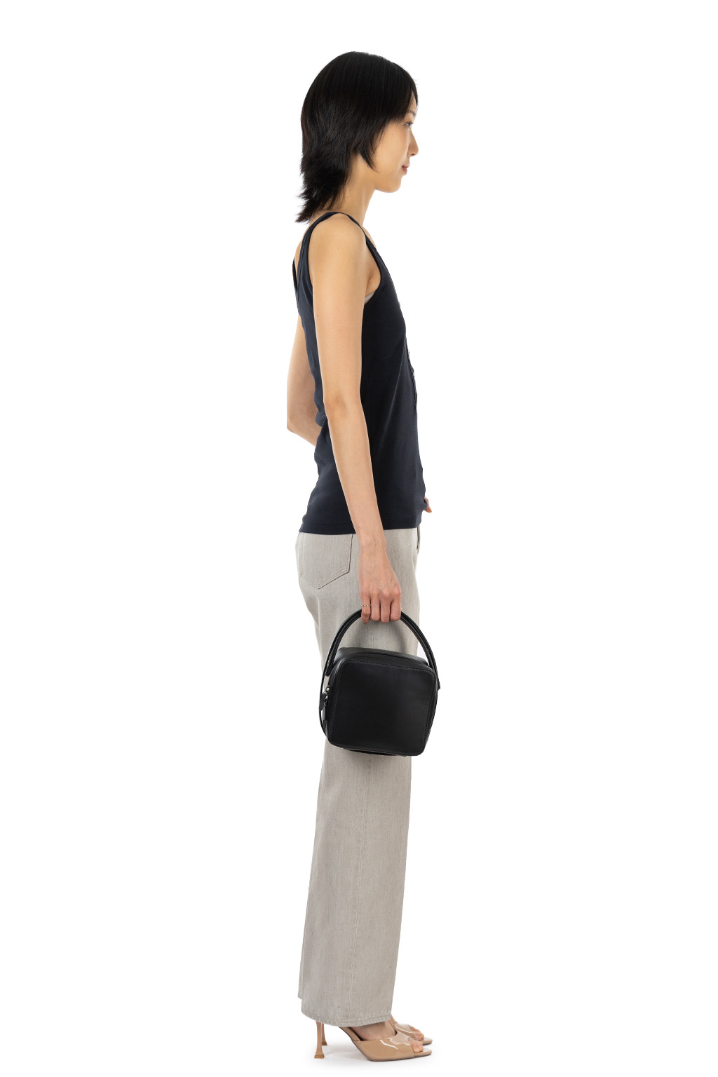 AURALEE - x Aeta - Leather Shoulder Bag - Black