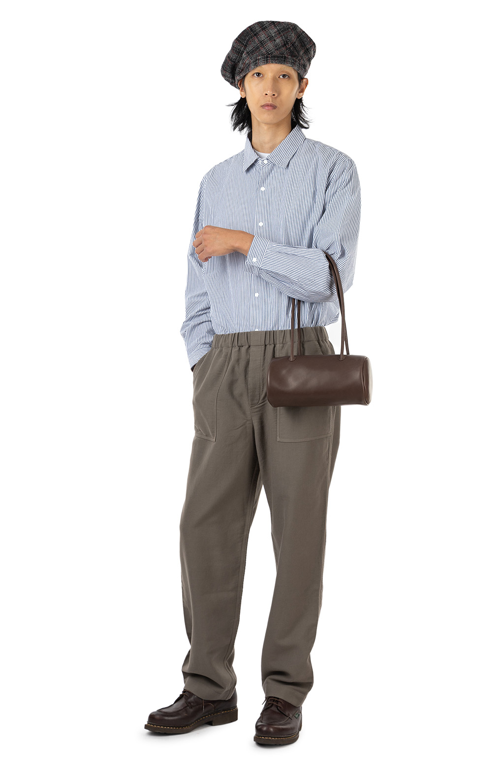 Aeta - Cylinder Boston Long Handle - Dark Brown
