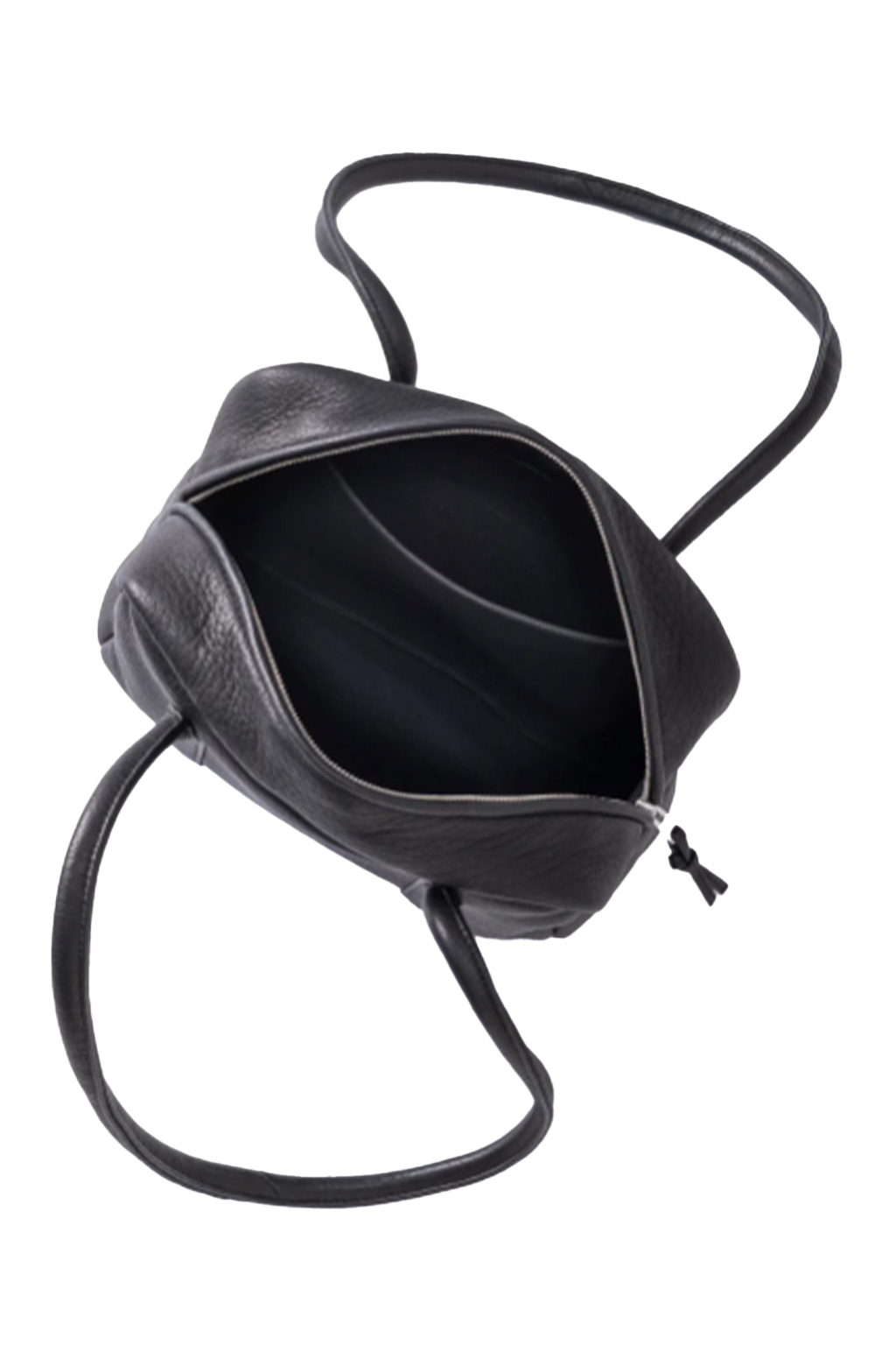 Aeta - Square Boston Long Handle Bag Small - Black