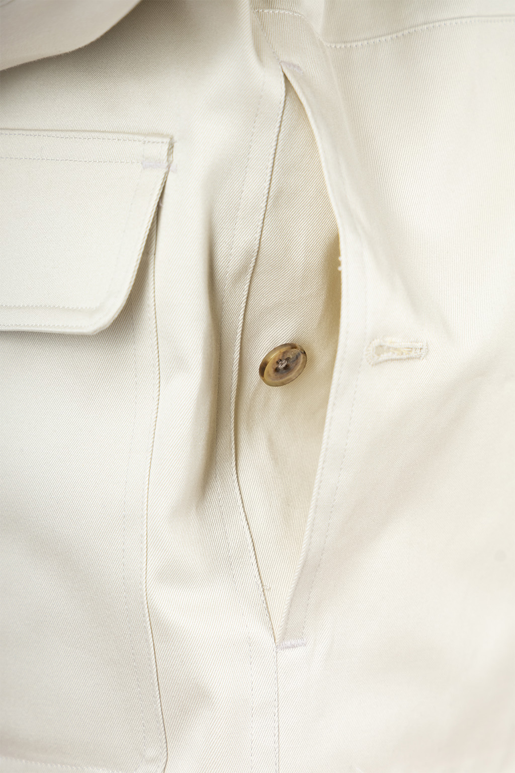 BISOWN - Cotton Gaba Hunting Jacket - Chalk
