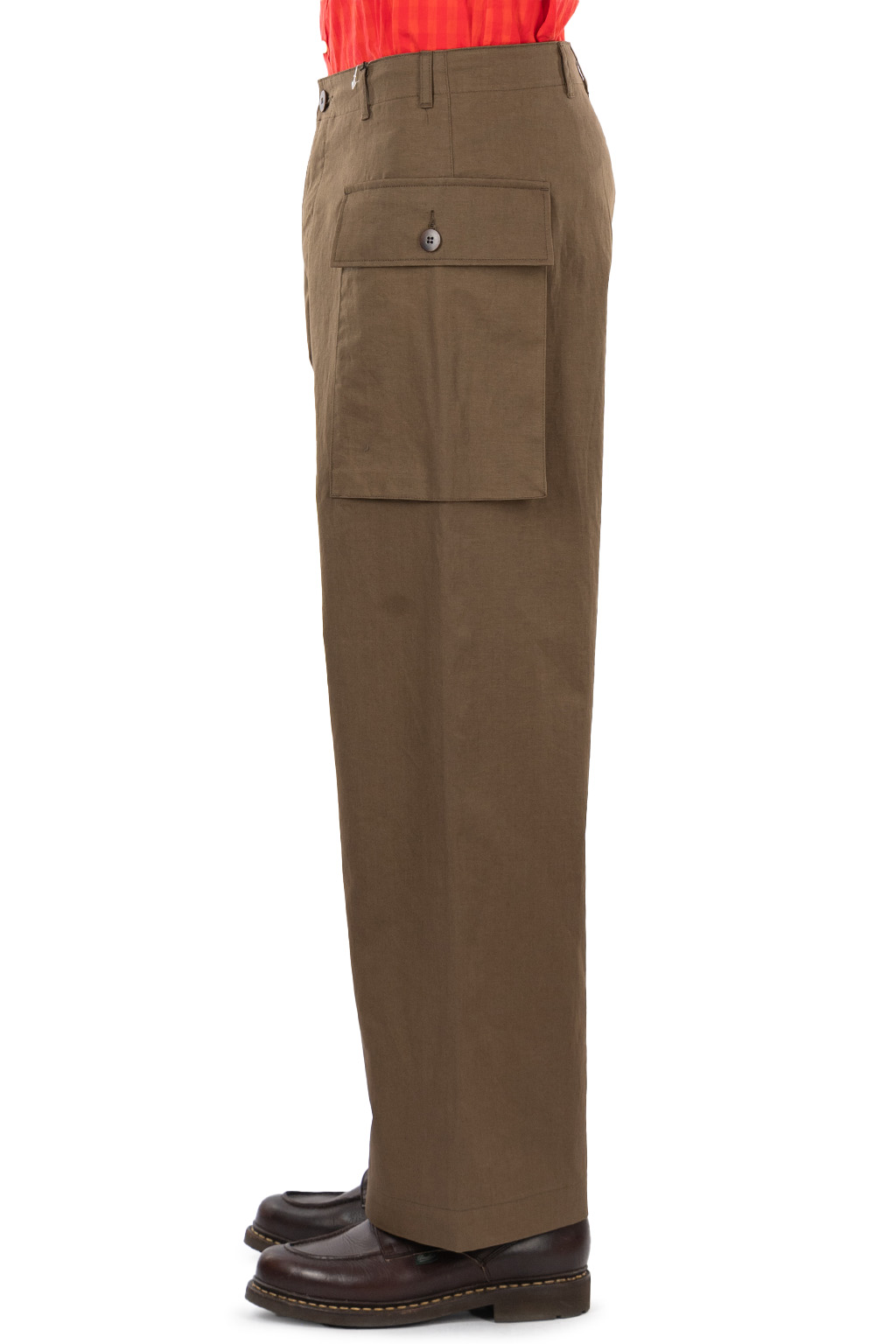 BISOWN - Cotton Linen M43 Trousers - Military Green