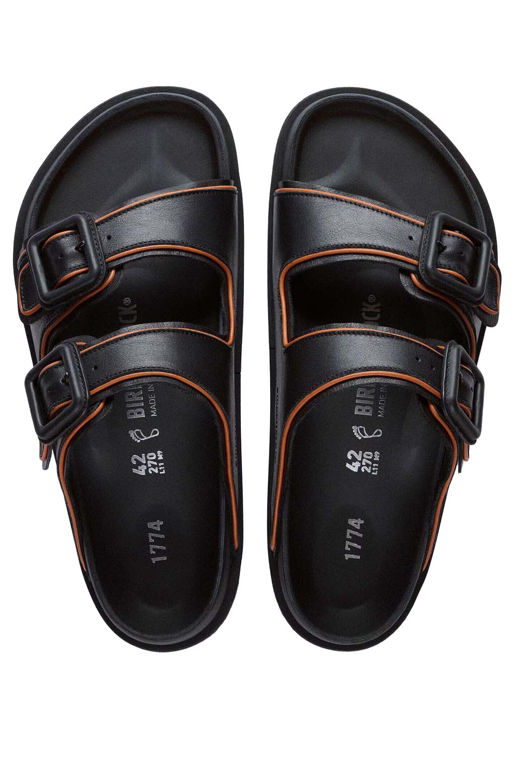 Birkenstock 1774 - 1774 Arizona Leather - Black - Regular