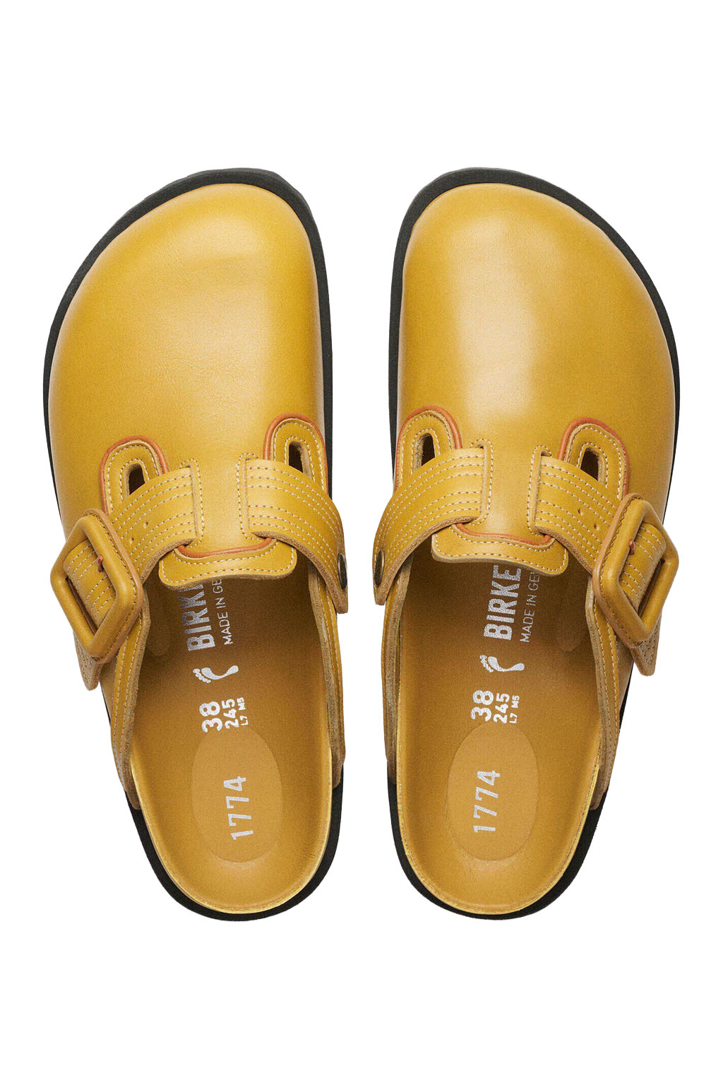 Birkenstock 1774 - 1774 Boston Leather - Mustard Brown - Narrow