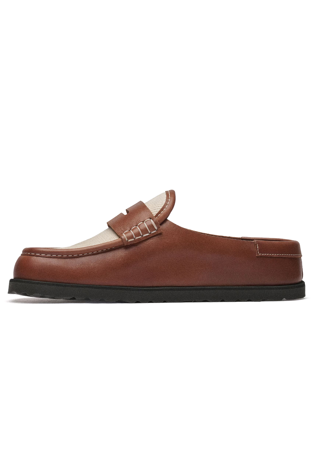 Birkenstock 1774 - 1774 Naples Canvas - Oiled Leather - Cinnamon