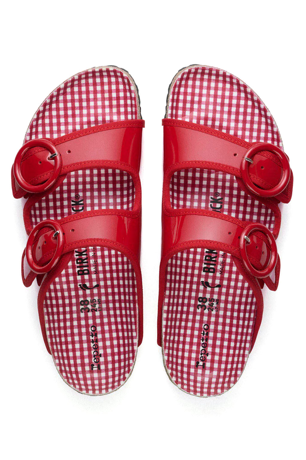 Birkenstock 1774 - x Repetto - Arizona - Patent Leather - Flame Red