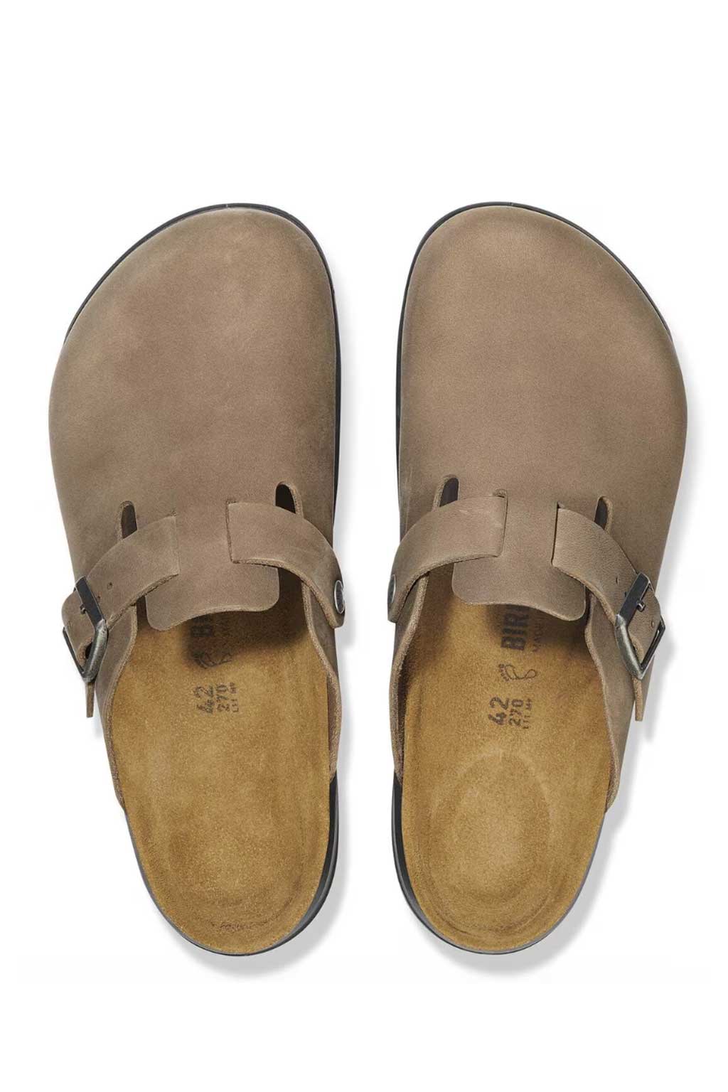 Birkenstock - Boston Crosstown Waxy Leather Regular - Tabacco Brown