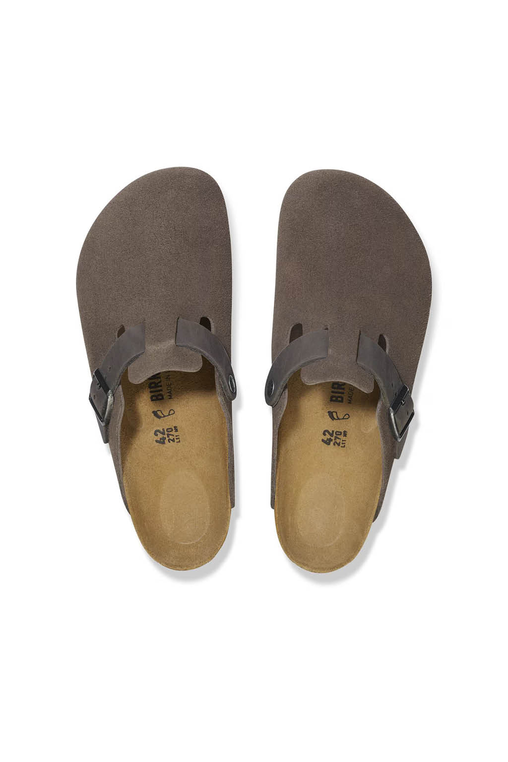 Birkenstock - Boston Suede Oiled Leal Concrete Regular - Grey