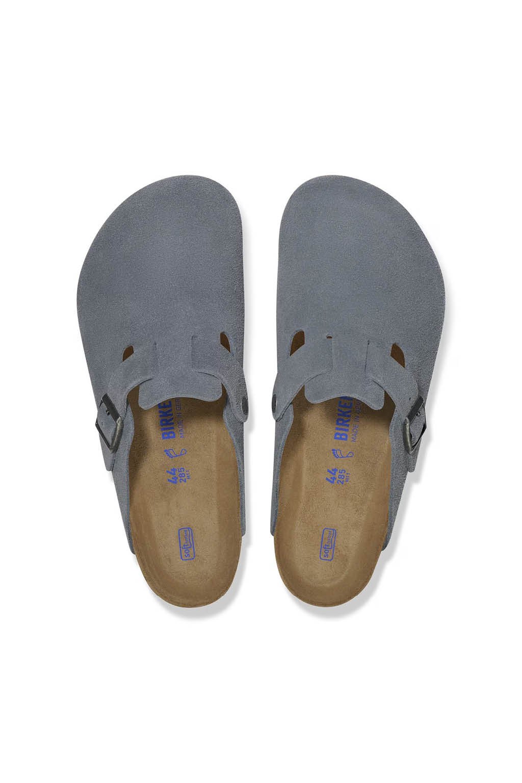 Birkenstock - Boston Soft Footbed Suede Leather Regular - Basalt Gray