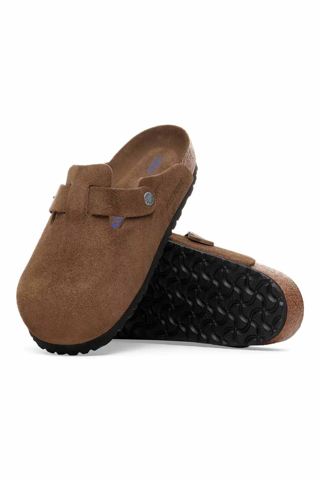 Birkenstock - Boston Soft FootbedSuede Leather - Dark Tea Tonal
