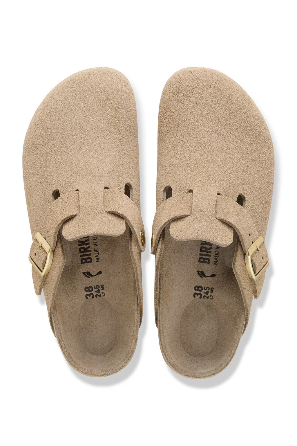 Birkenstock - Boston - Suede Leather - Taupe - Regular