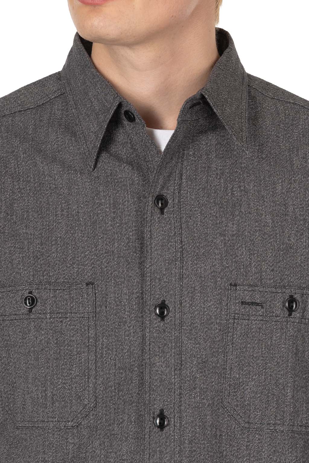 Buzz Rickson's - Cotton Covert Work Shirt - Black