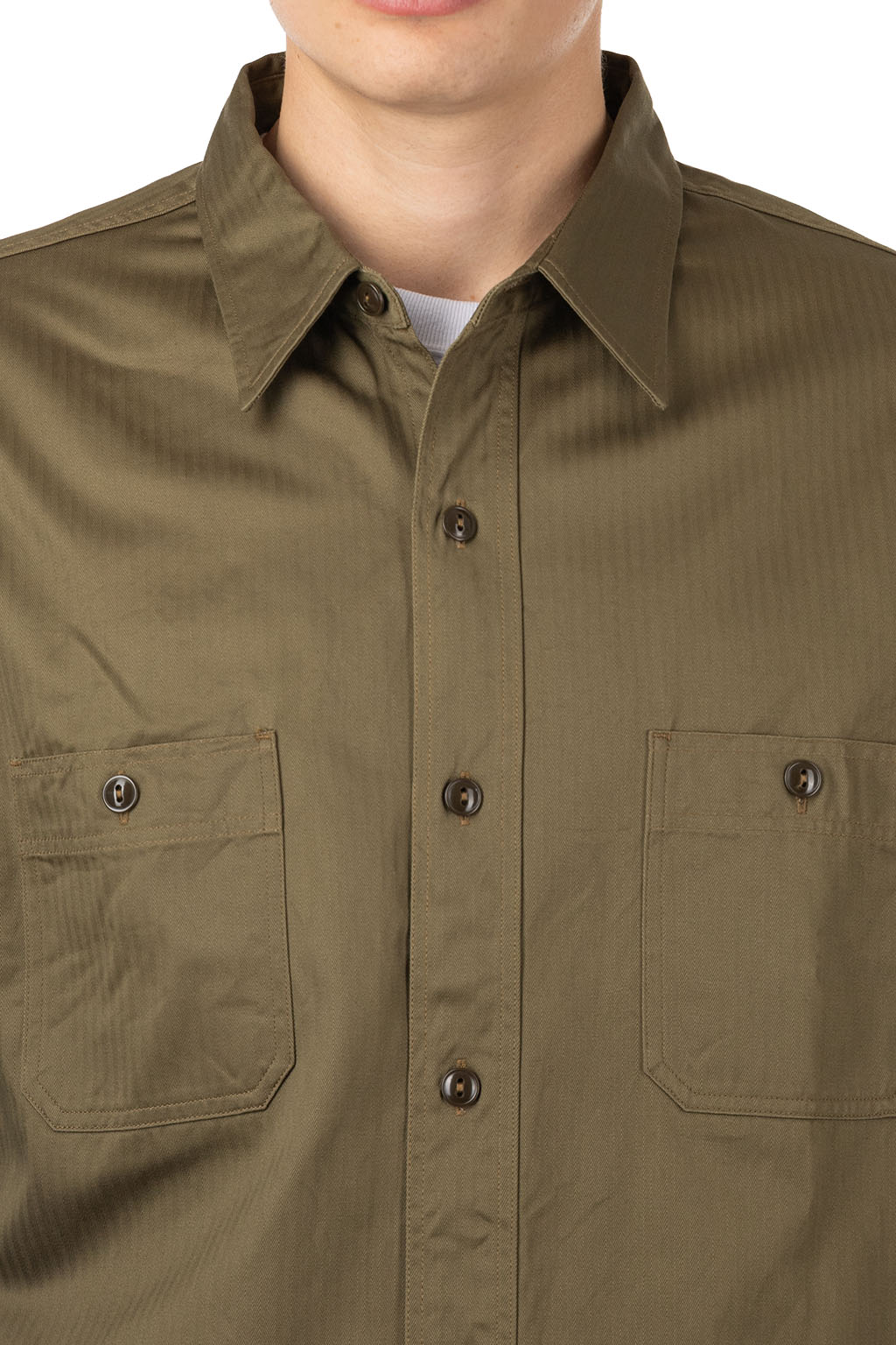 Buzz Rickson's - Herringbone Work Shirt - Olive