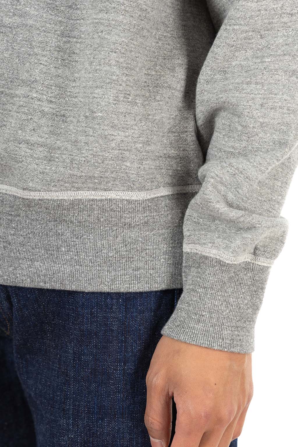 Buzz Rickson's - Set-In Crew Neck Sweat Shirt - H. Gray