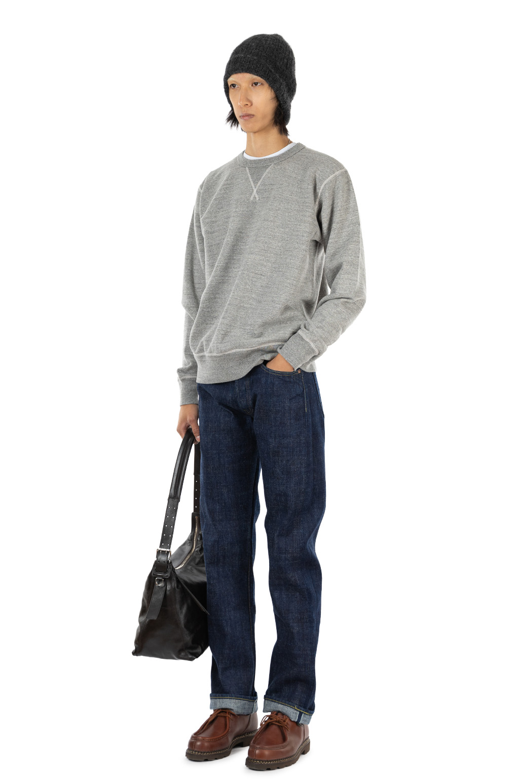 Buzz Rickson's - Set-In Crew Neck Sweat Shirt - H. Gray
