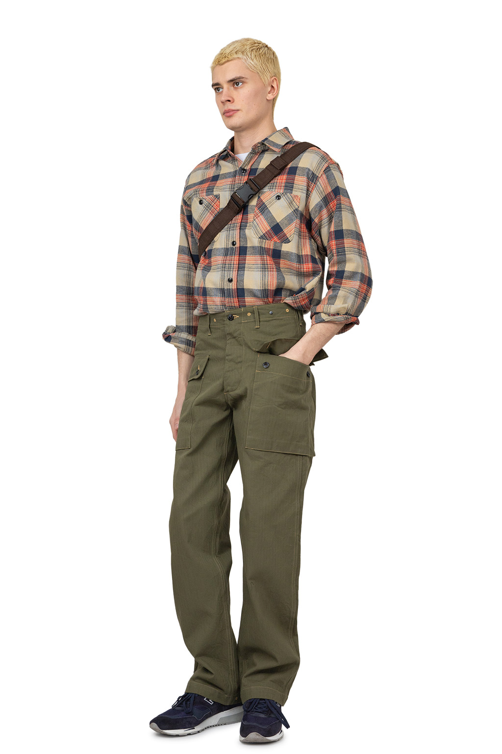 Buzz Rickson's - U.S.Marine Corps M-1944 Herringbone Pants - Olive