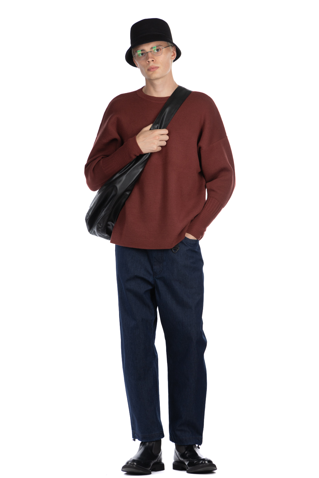 CFCL - Mesh Knit Bucket Hat - Black