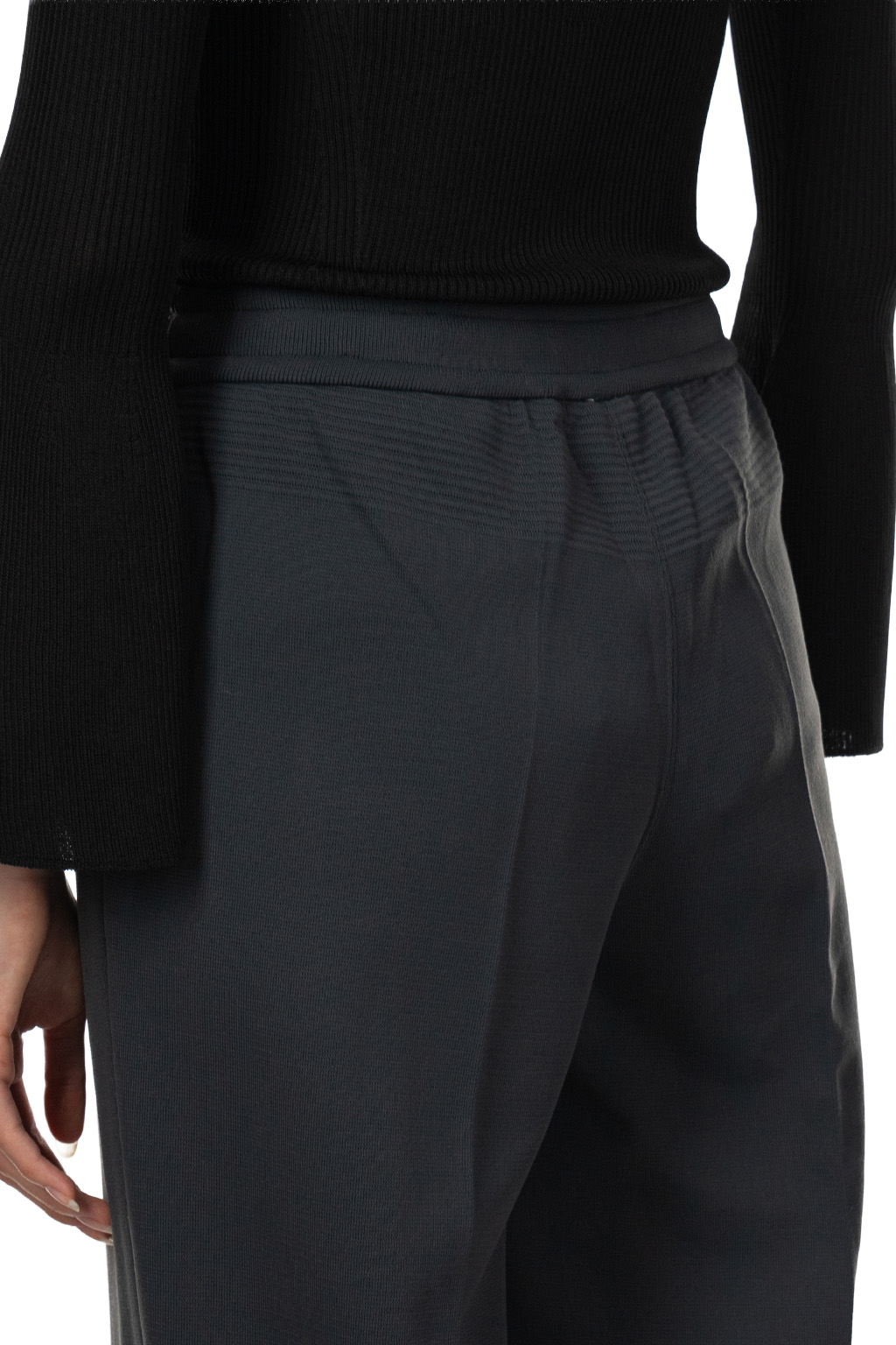 CFCL - Soft Milan Semi Wide Pants - Black