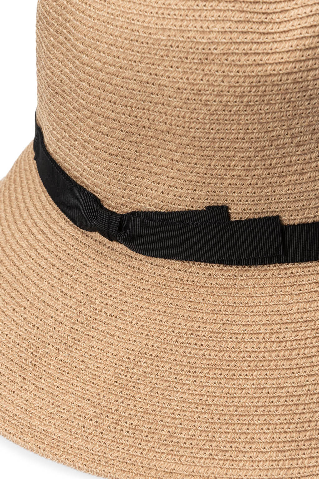 Cableami - Cotton Braid Open Crown Capeline - Beige Black