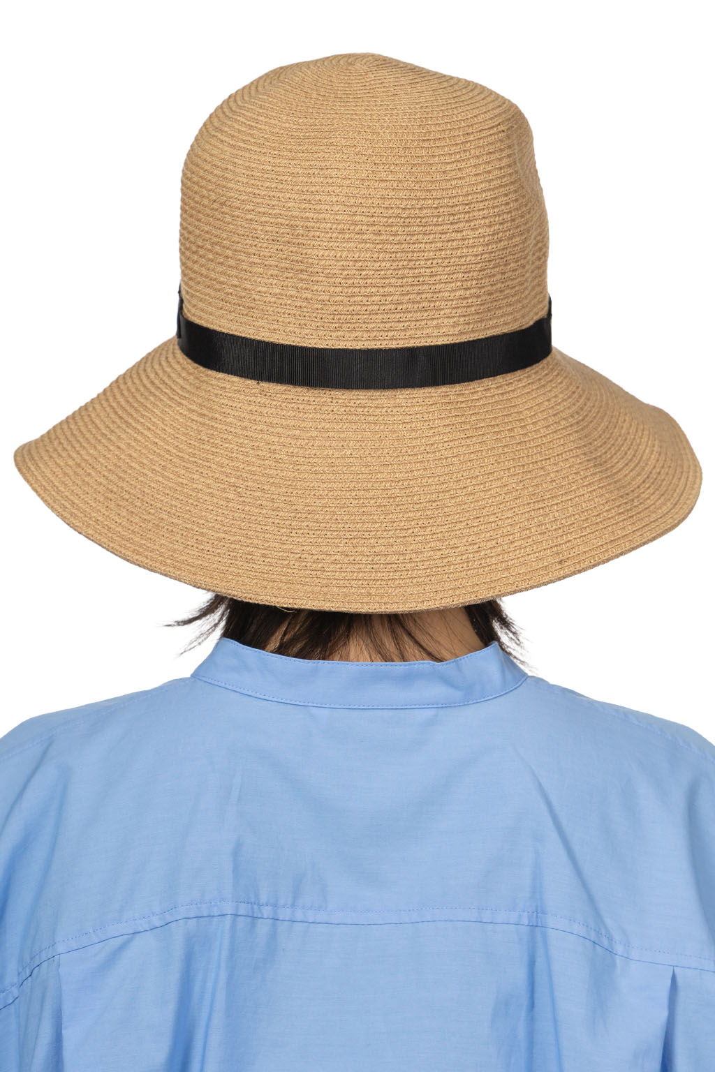 Cableami - Cotton Braid Open Crown Capeline - Beige Black