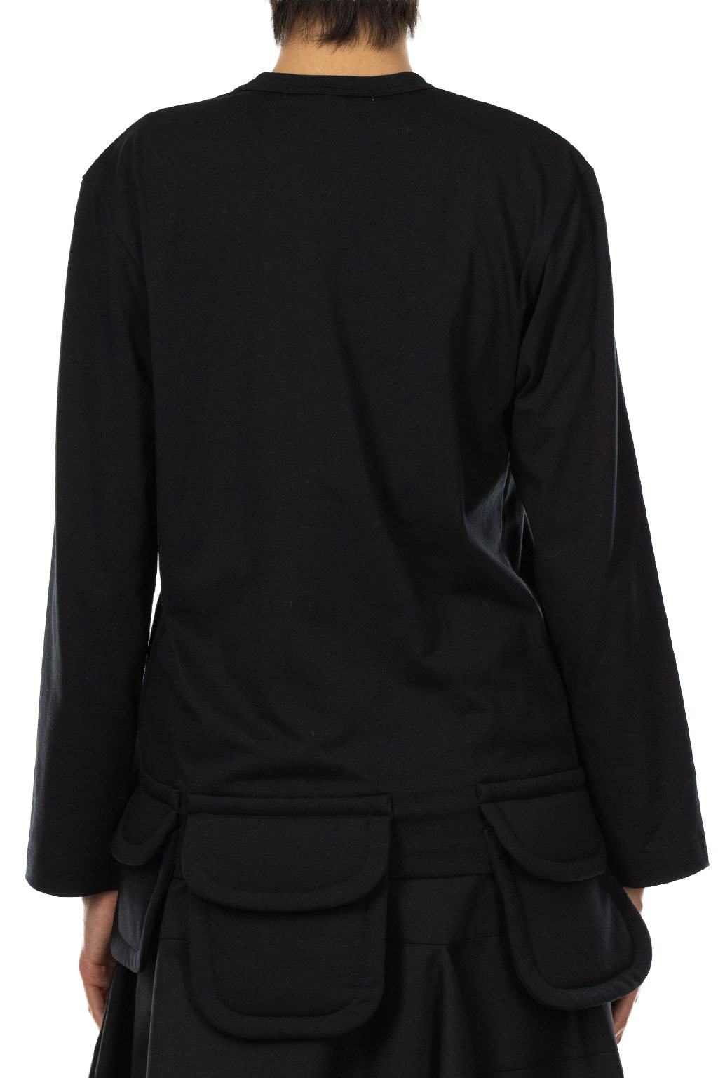 Comme Des Garcons Comme Des Garcons  - Black Long-Sleeve Crewneck Top - Black