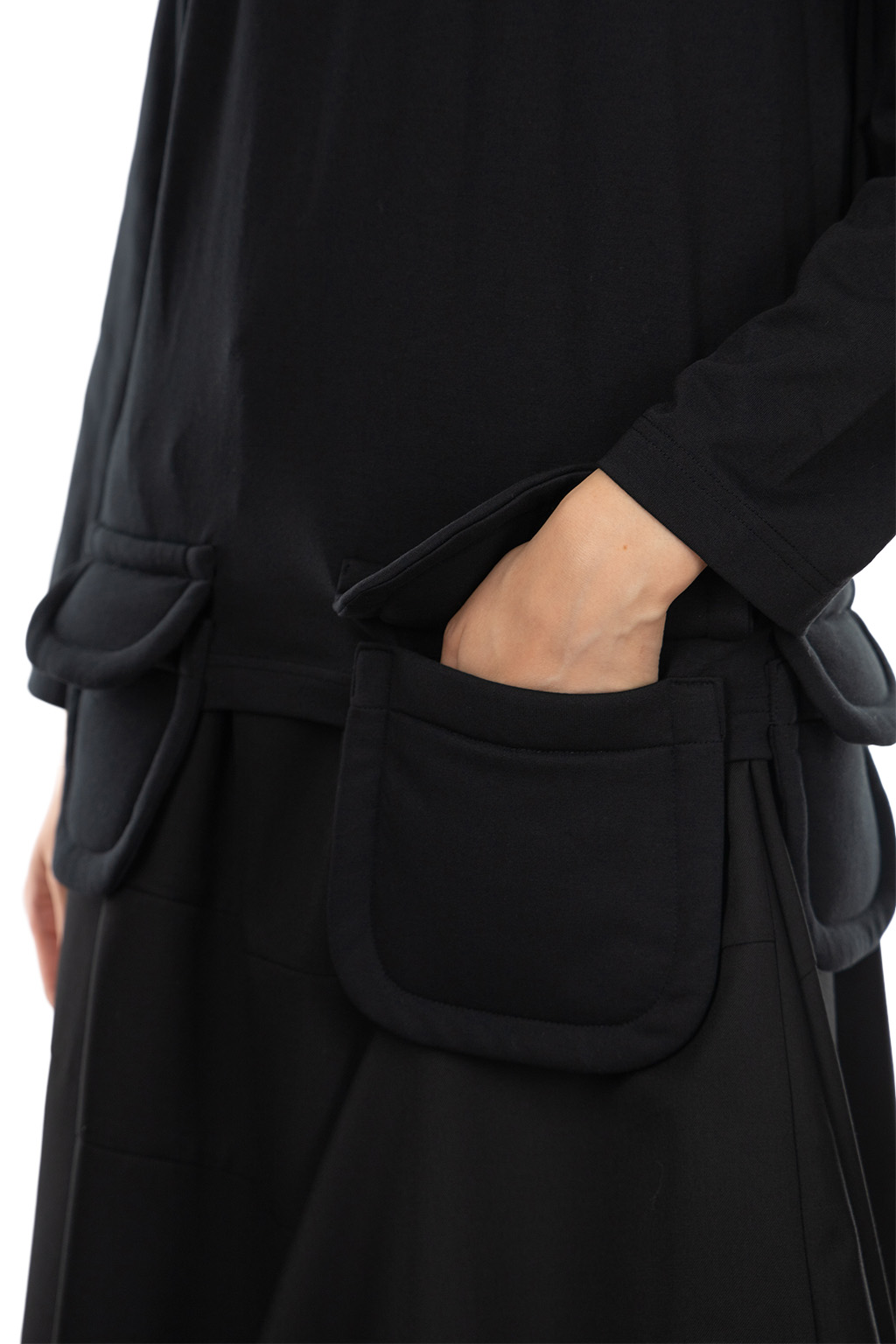 Comme Des Garcons Comme Des Garcons  - Black Long-Sleeve Crewneck Top - Black