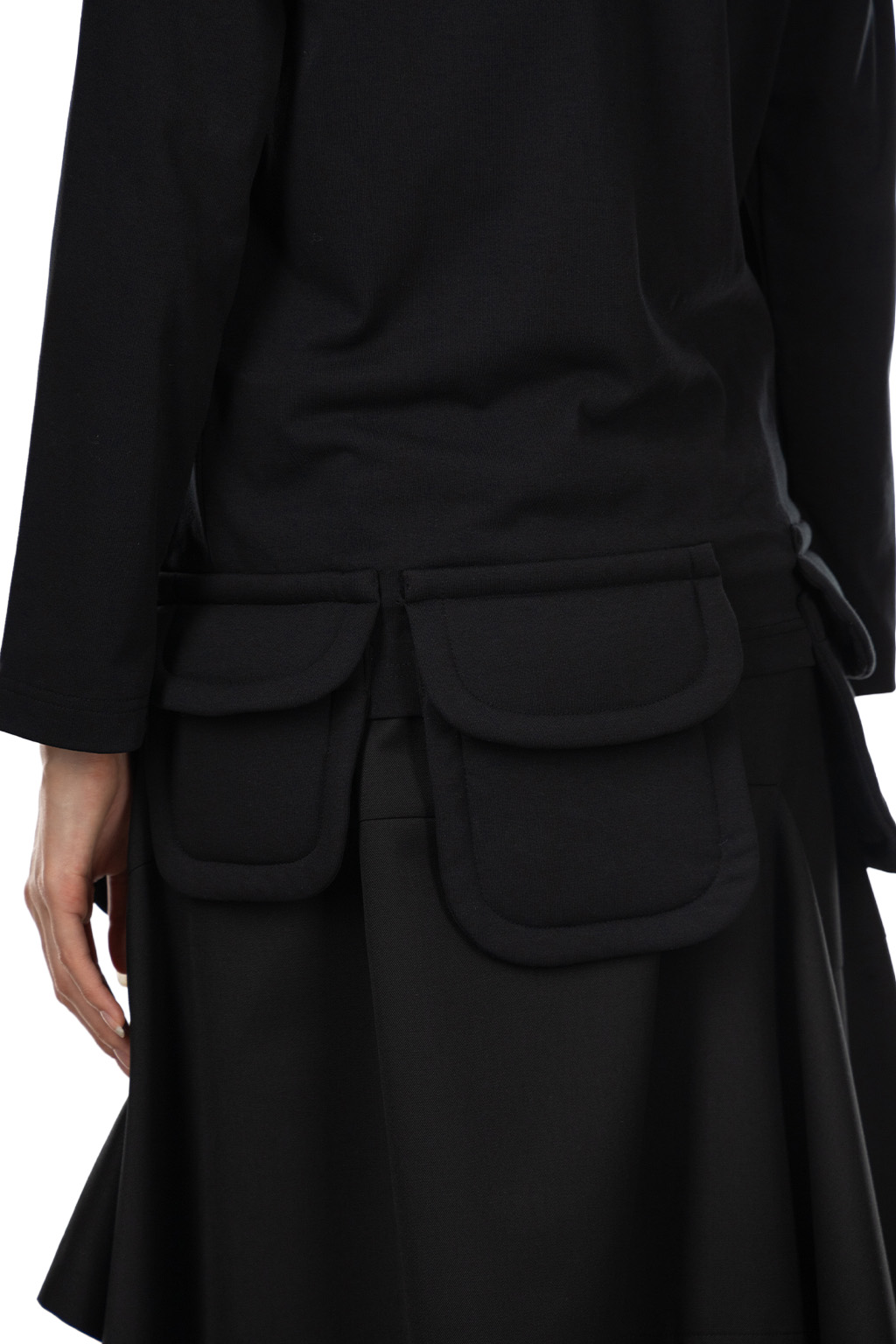 Comme Des Garcons Comme Des Garcons  - Black Long-Sleeve Crewneck Top - Black