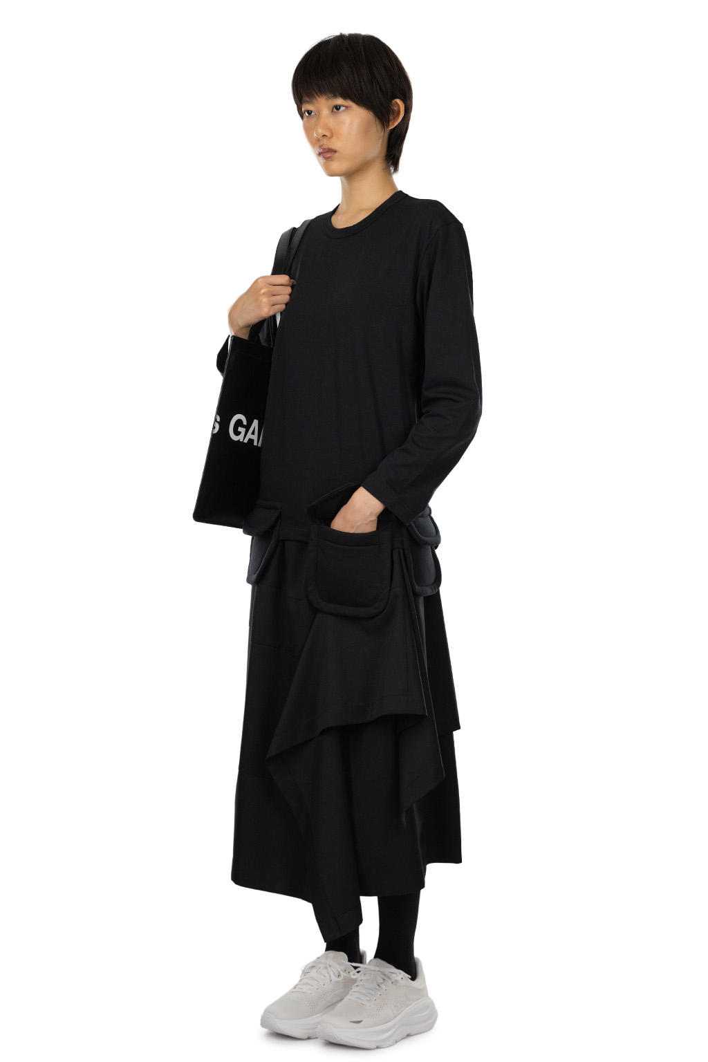 Comme Des Garcons Comme Des Garcons  - Black Long-Sleeve Crewneck Top - Black