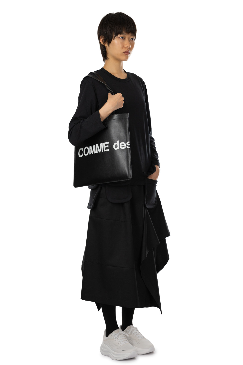Comme Des Garcons Comme Des Garcons  - Black Long-Sleeve Crewneck Top - Black