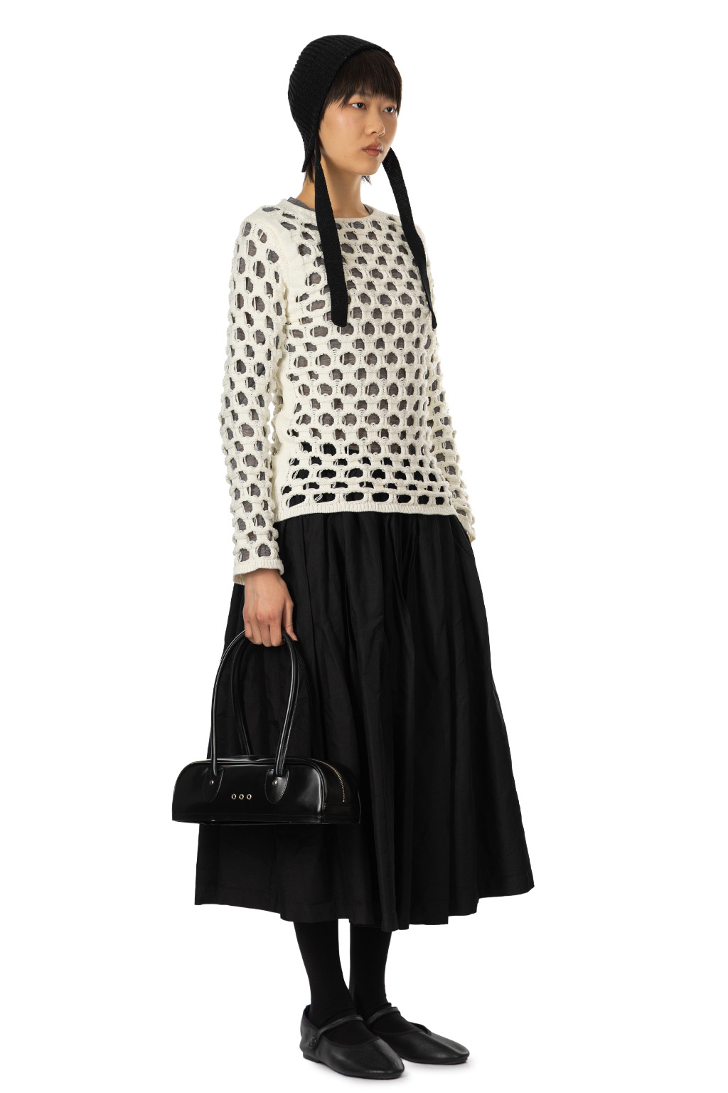 Comme Des Garcons Comme Des Garcons  - Geometric-Pattern Sweater - Off-White