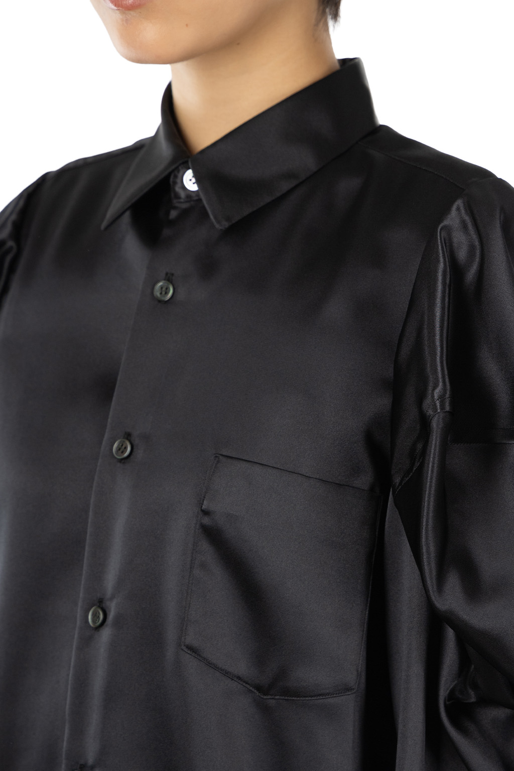 Comme Des Garcons Comme Des Garcons  - Puff-Sleeve Blouse - Black