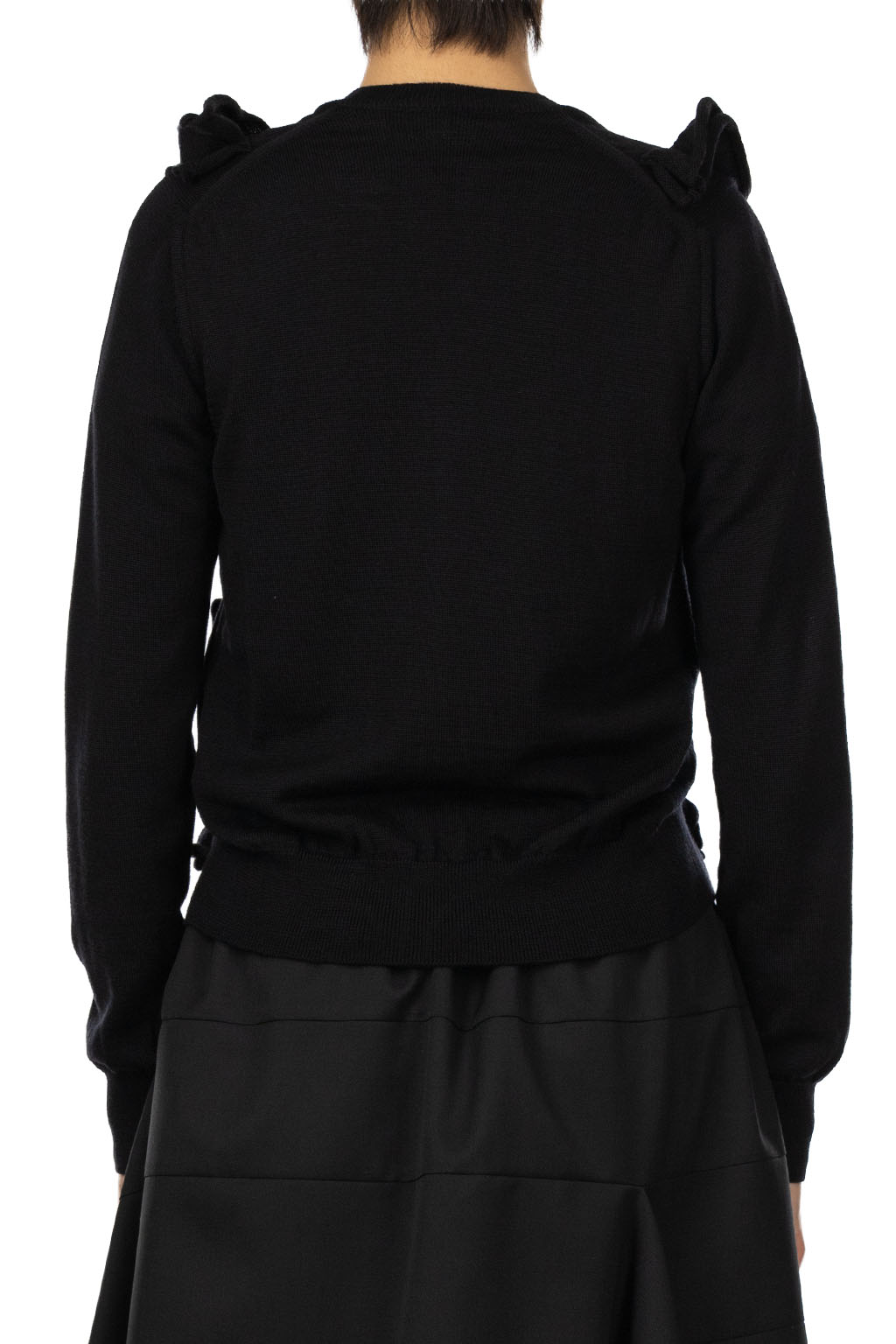 Comme Des Garcons Comme Des Garcons  - Ruffle Button up Cardigan - Black