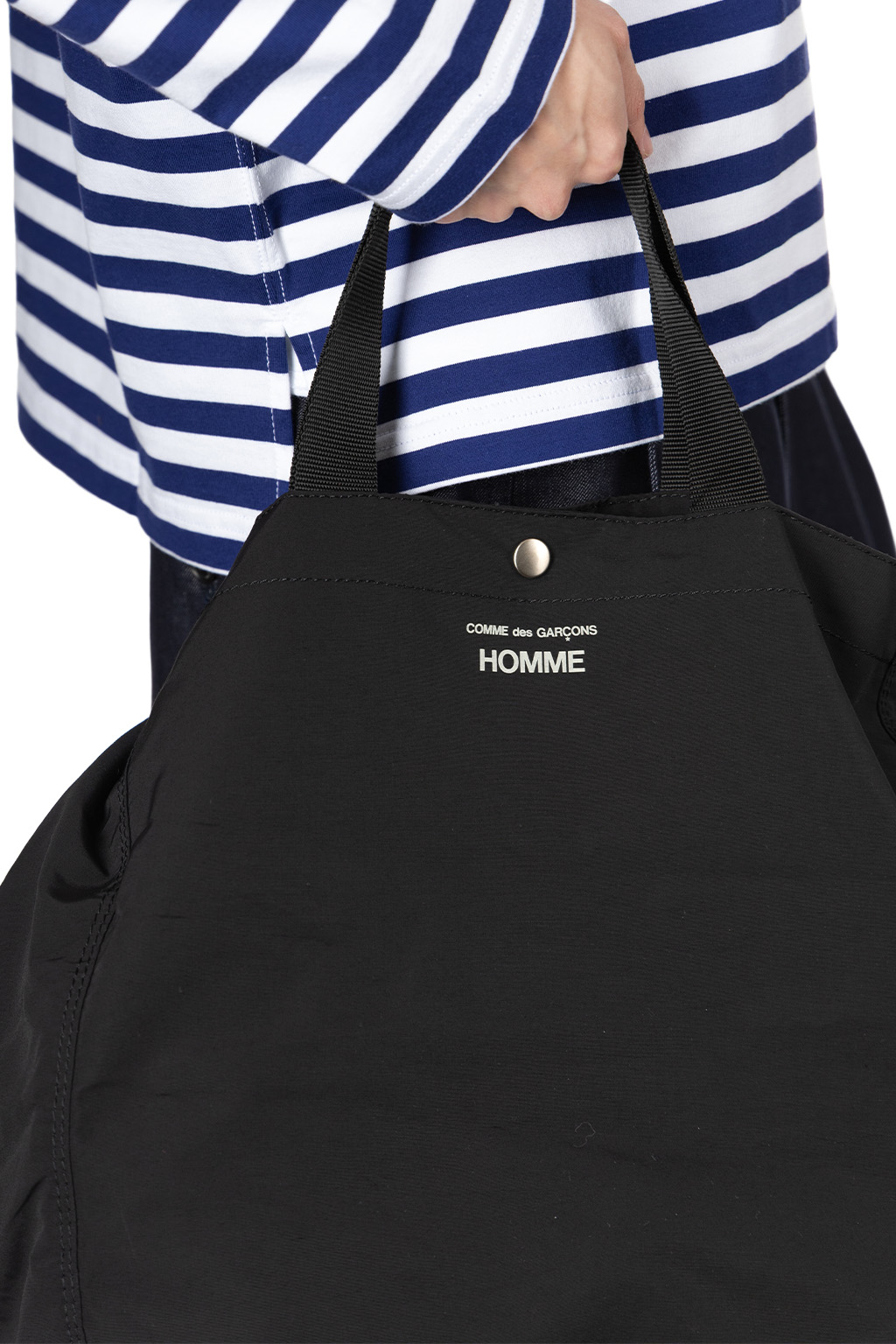 Comme Des Garcons Homme - Cotton Nylon Gros Grain Tote Bag - Black