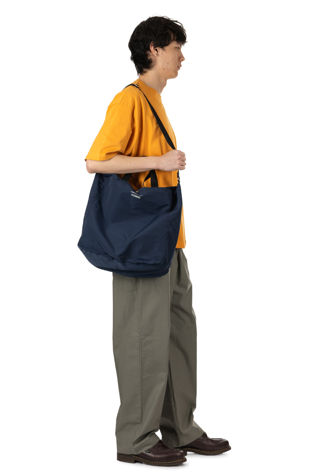 Comme Des Garcons Homme - Cotton Nylon Gros Grain Tote Bag - Navy