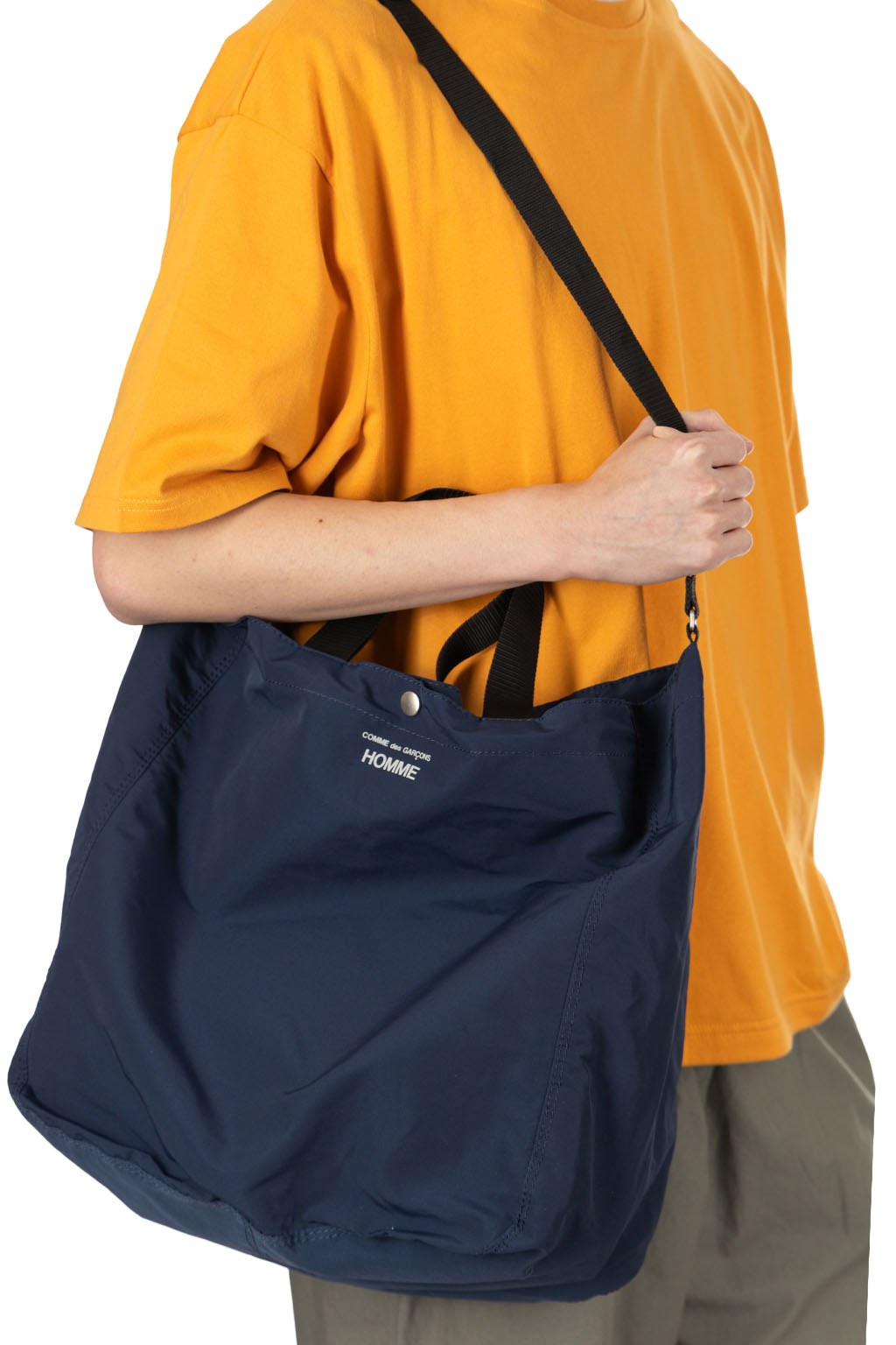 Comme Des Garcons Homme - Cotton Nylon Gros Grain Tote Bag - Navy