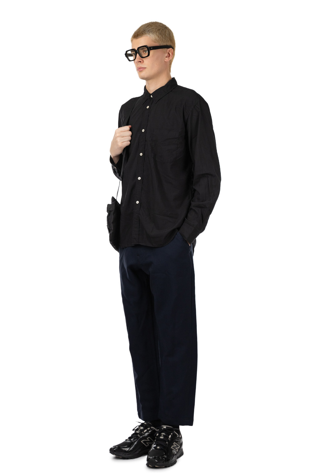 Comme Des Garcons Homme Deux - Black Button Up Shirt - Black