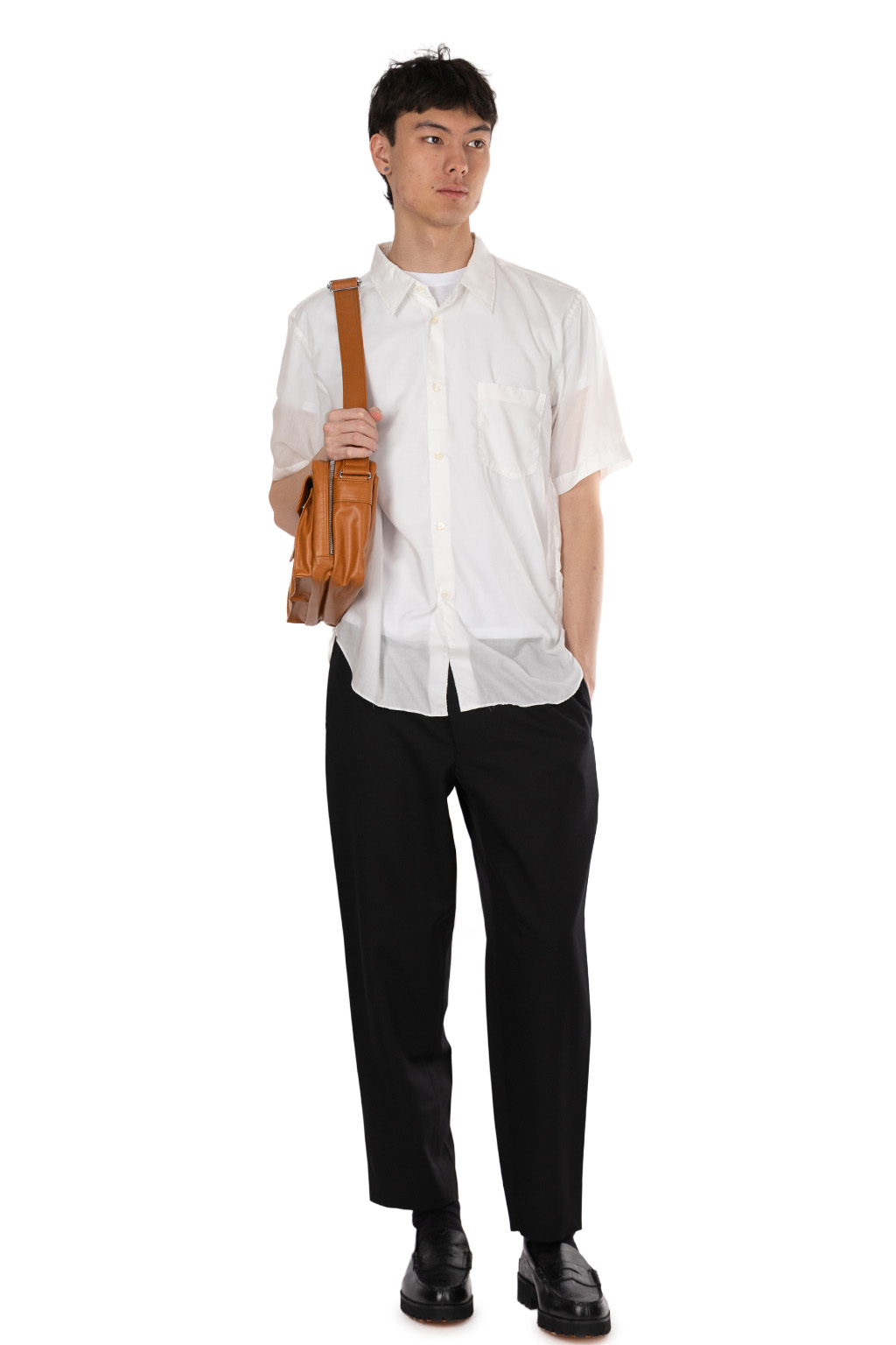 Comme Des Garcons Homme Deux - Men's Short Sleeve Shirt - Off White