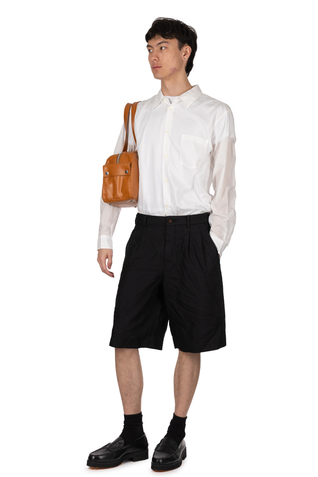 Comme Des Garcons Homme Deux - Men's Shorts - Black