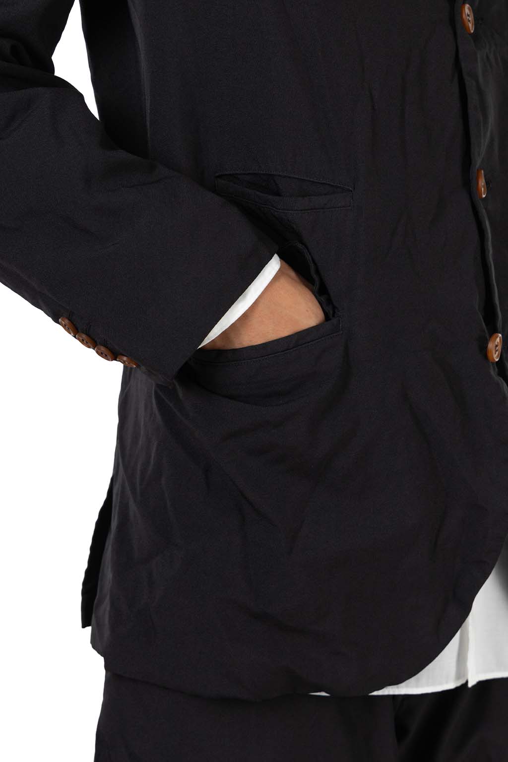 Comme Des Garcons Homme Deux - Polyester Oxford Jacket - Black