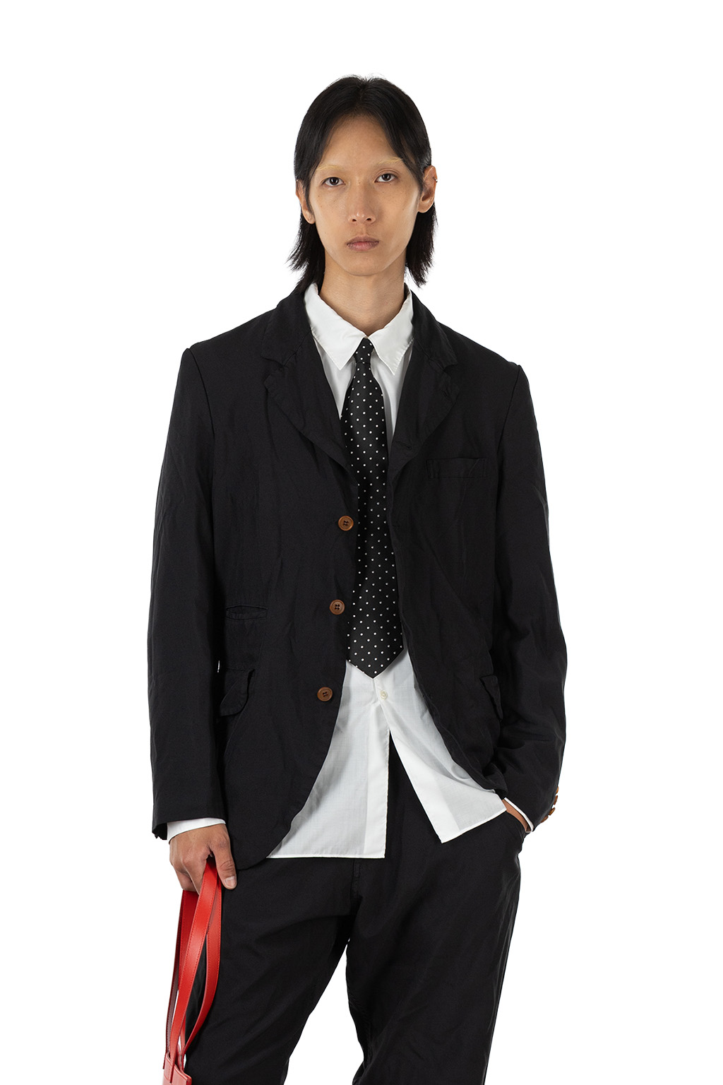 Comme Des Garcons Homme Deux - Polyester Oxford Jacket - Black