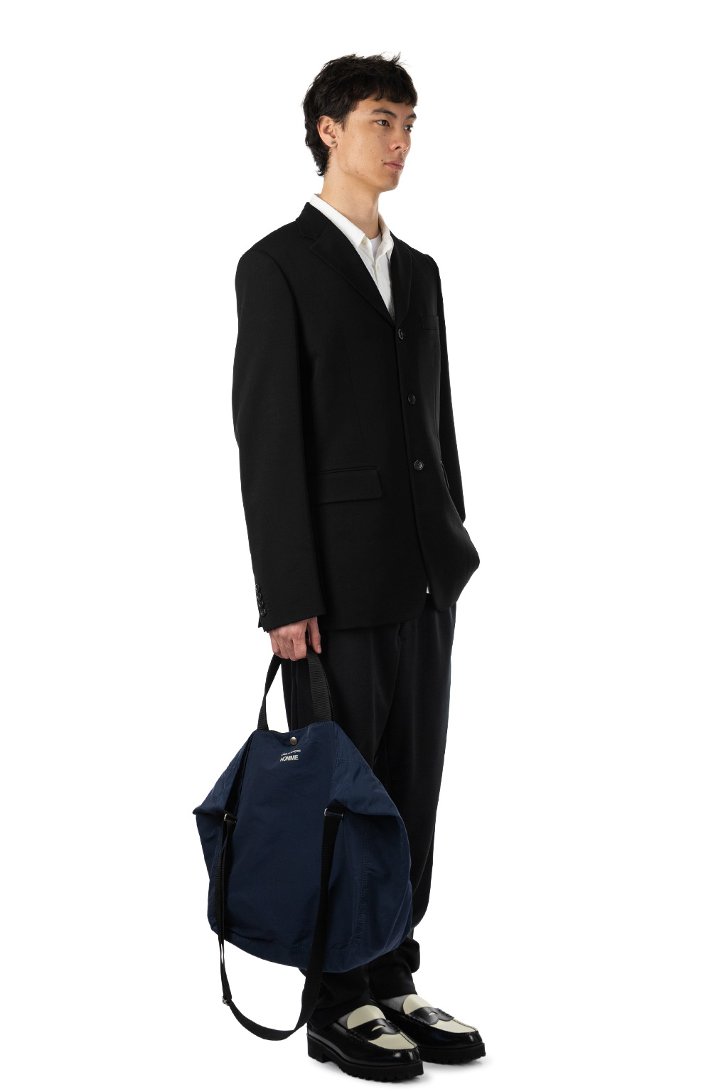 Comme Des Garcons Homme Deux - Three-Button Suit Jacket - Black