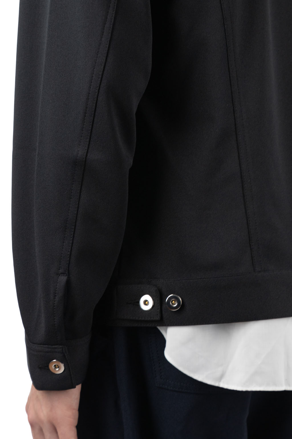 Comme Des Garcons Homme Deux - Black Trucker Style Jacket - Black