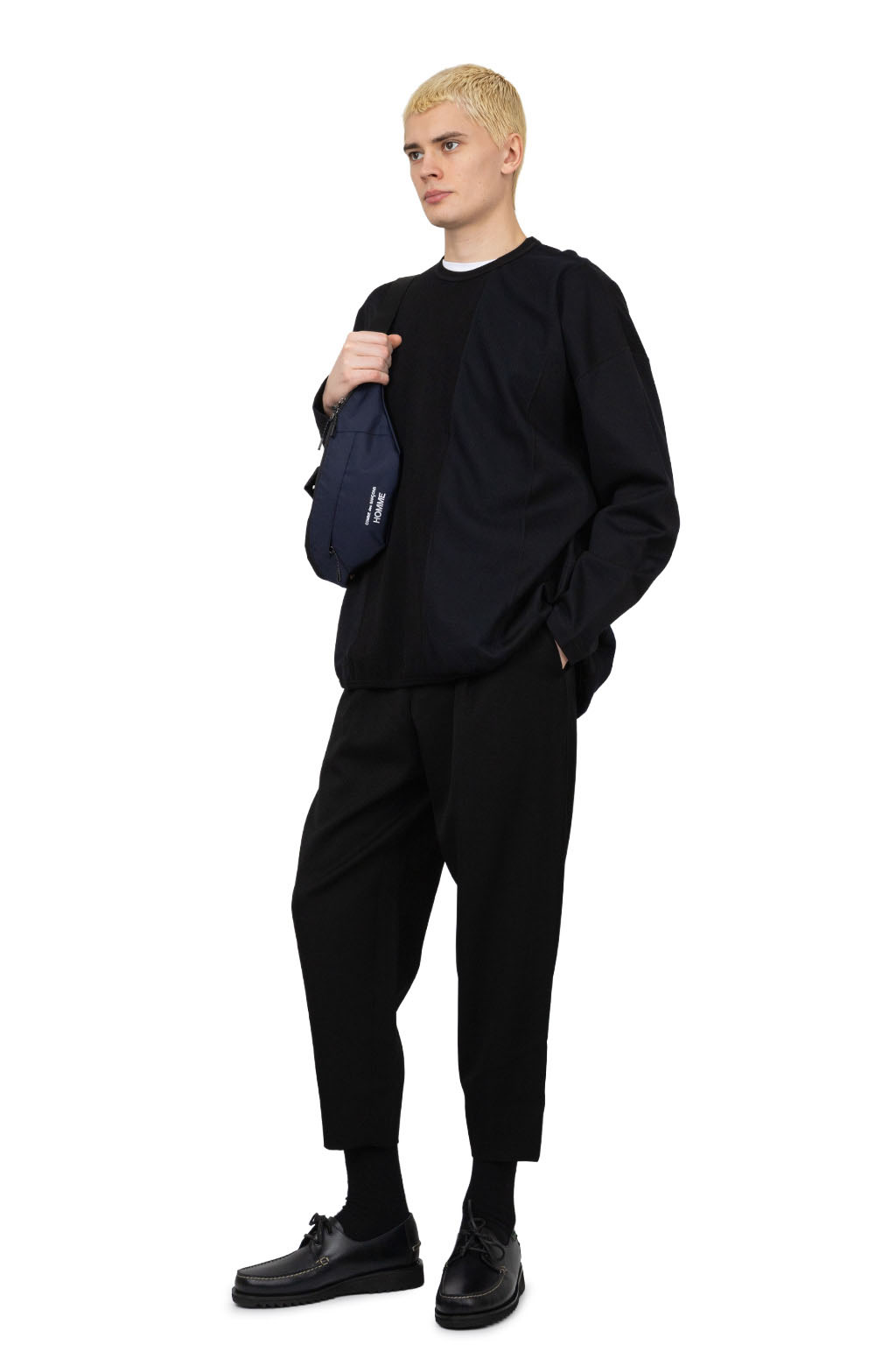 Comme Des Garcons Homme Deux - Men Wool Trouser - Black